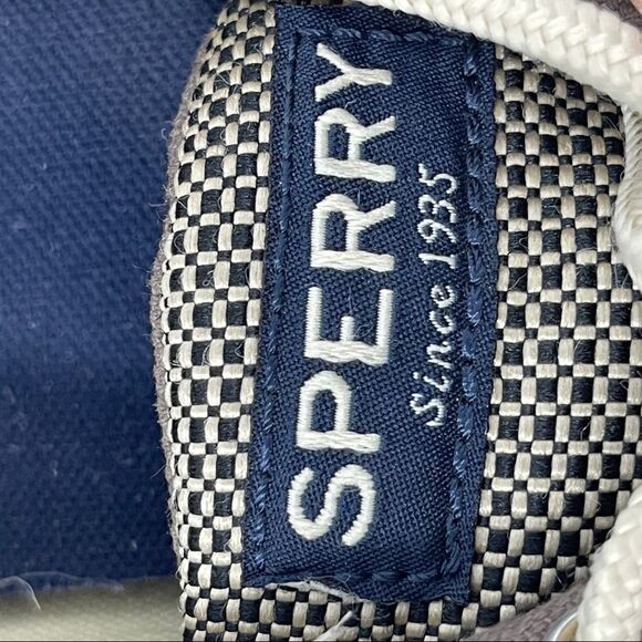 Sperry Top Sider Gray Canvas Boat Shoes Men's Size 10M Original - Picture 8 of 11